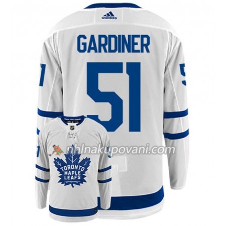 Toronto Maple Leafs Dresy JAKE GARDINER 51 Adidas Bílá Authentic - Pánské